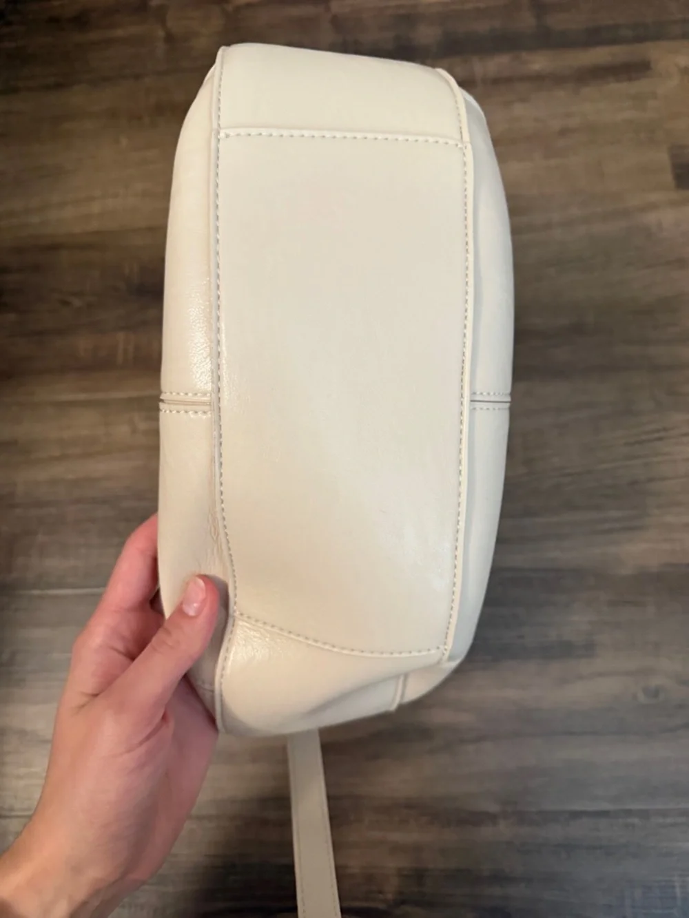 Zara cream leather